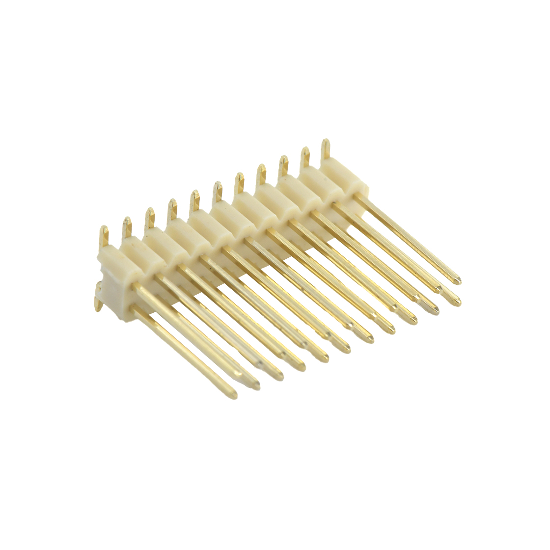 PH1502 排针连接器 Pitch 1.50mm 180° 双排 SMT 单塑排针 PC5.5 2X11Pin 米白色 镀雾锡